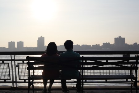 Hudson River at sunset