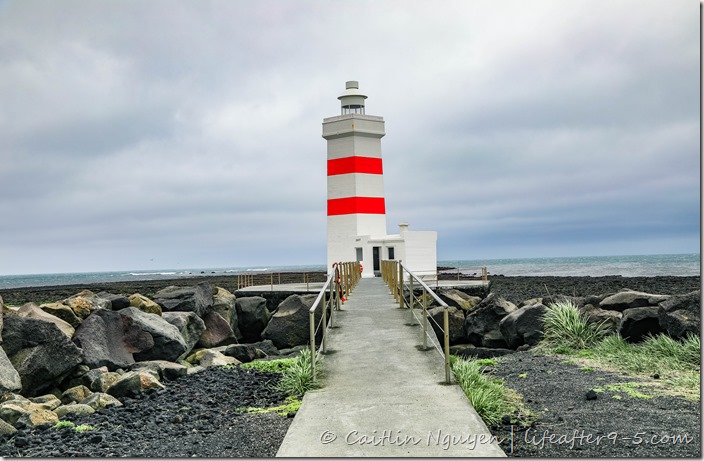 Gardur lighthouse on the southern coast of Iceland