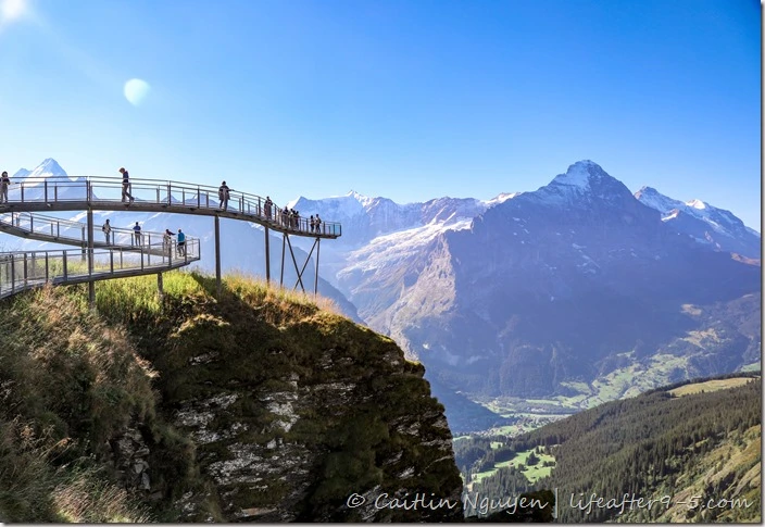 Cliff walk from Grindelwald First