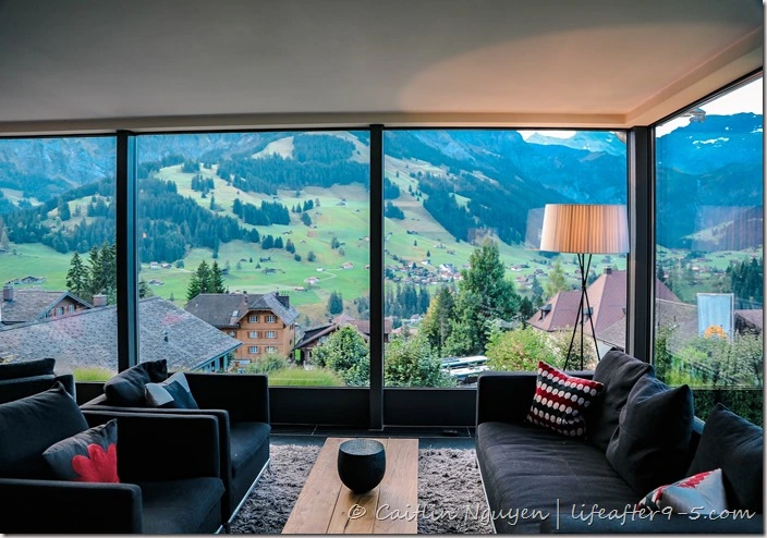 View of Adelboden from Cambrian hotel